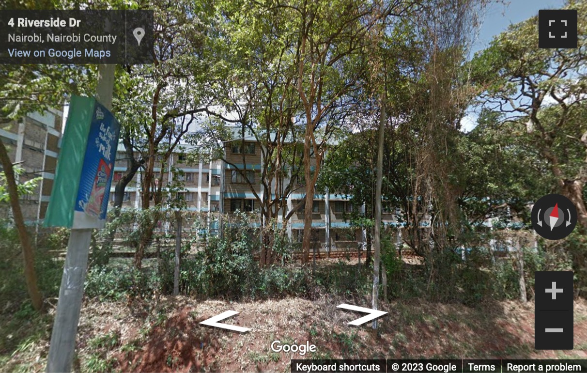 Street View image of Riverside 2, 22 Riverside Drive, Westlands, Nairobi, Kenya