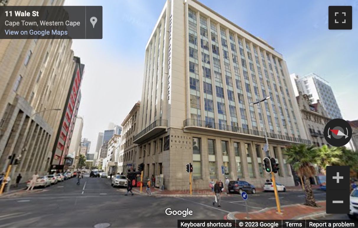 Street View image of Mandela Rhodes Place, Corner Wale Street and Burg Street, Cape Town