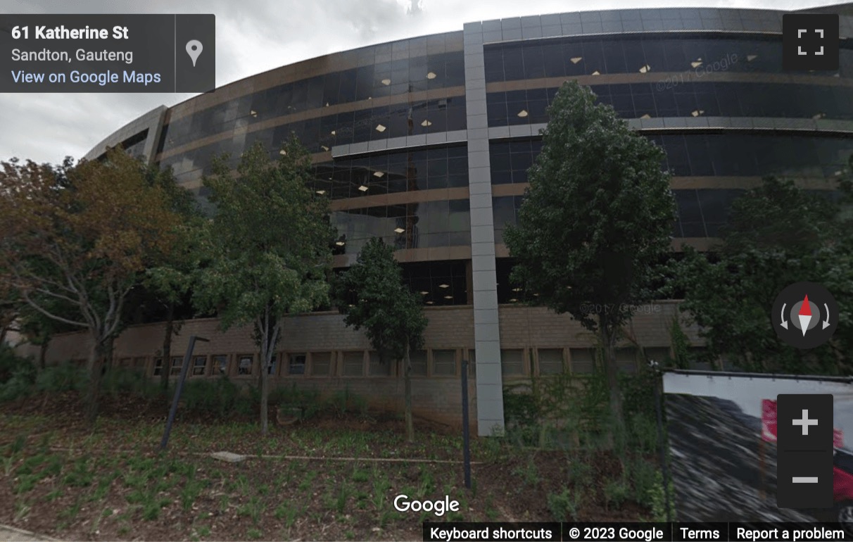 Street View image of 61 Katherine Street, Sandton