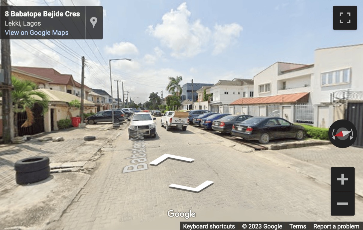 Street View image of 5A Babatope Bejide Crescent Off Victoria Arobieke, Lekki Phase 1 Lekki, Lagos