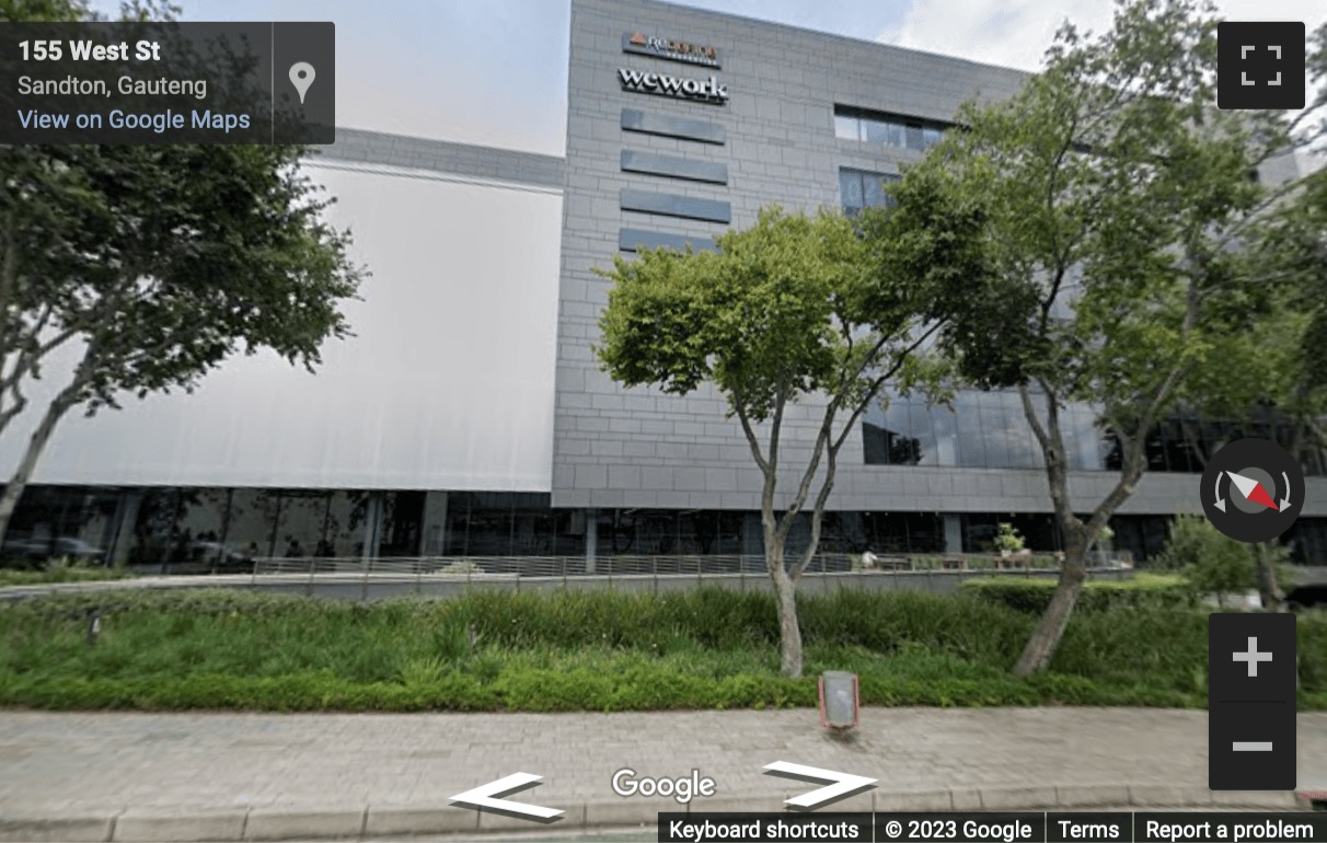 Street View image of 155 West Street, Sandton, Johannesburg