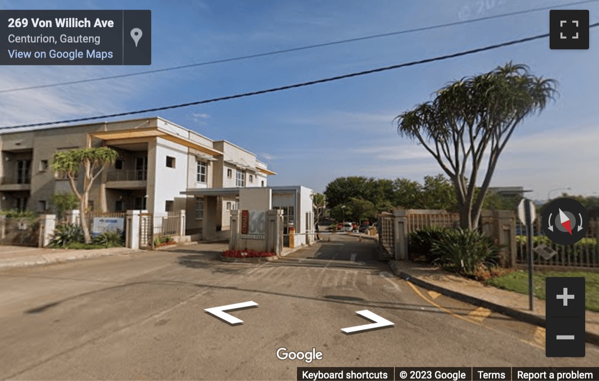 Street View image of 66 Corporate Office Park, 269 Von Willich Avenue, Die Hoewes, Centurion