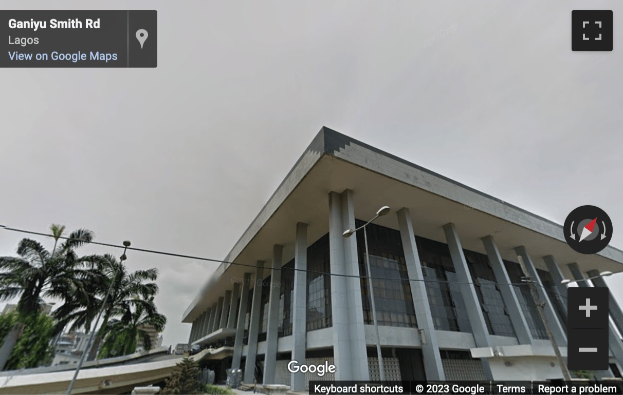 Street View image of Lagos City Hall, 3rd Floor, West Wing, Catholic Mission Street, Lagos Island