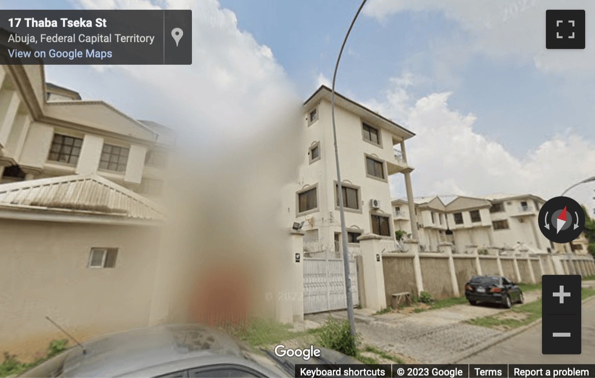 Street View image of 19 Thaba Tseka Street Wuse 2, Abuja