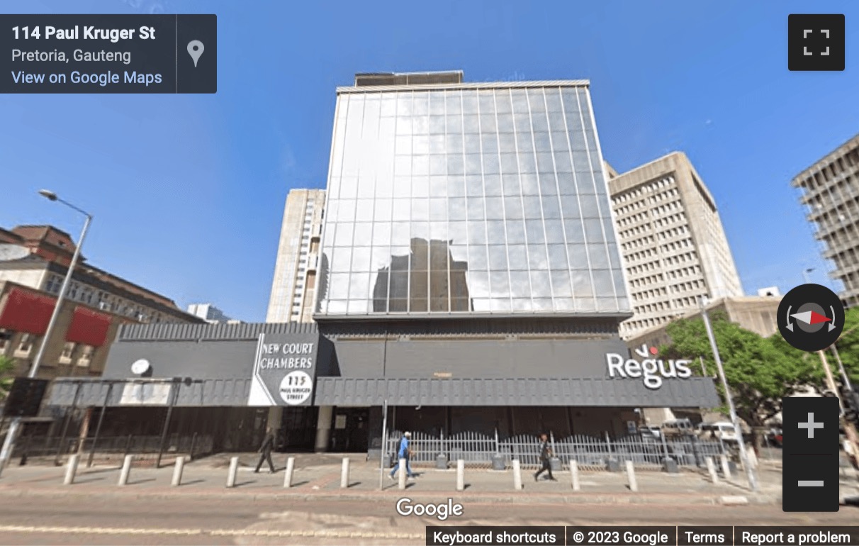 Street View image of 115 Paul Kruger Street, Pretoria Central