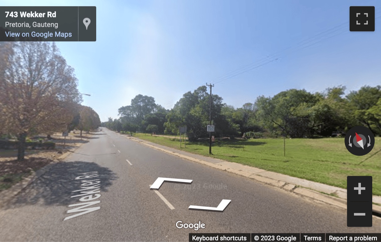 Street View image of 122 Wekker Road, Pretoria