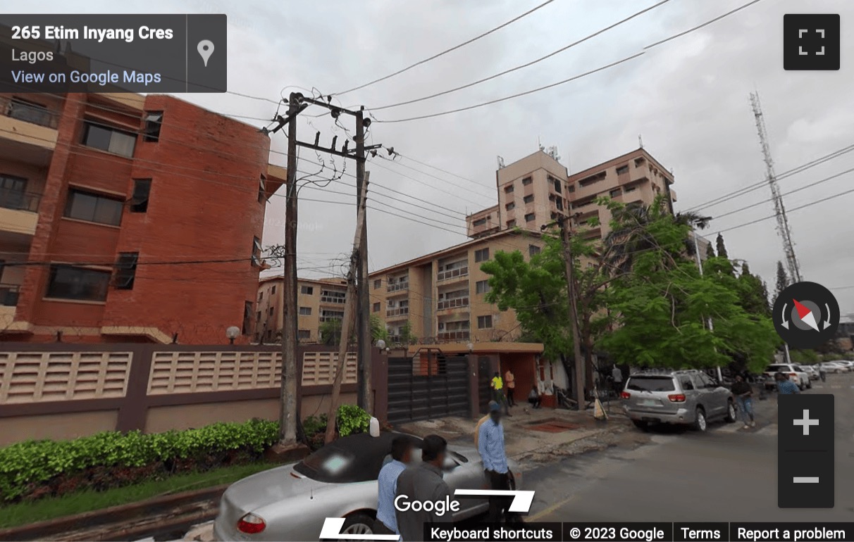 Street View image of 1 Etim Iyang Crescent, Victoria Island