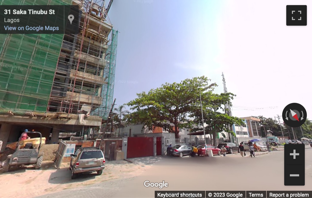 Street View image of 42, Saka Tinubu Street, Lagos